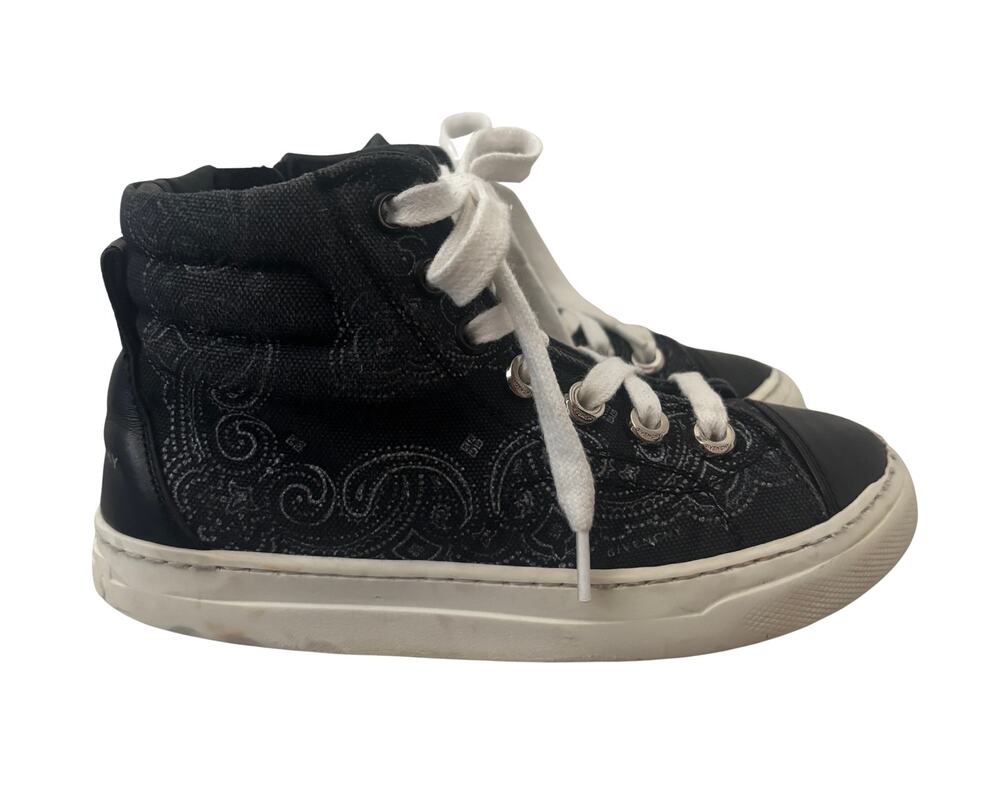 Givenchy Toddler Bandana Paisley High Top Sneaker Shoes Size EU29 US11.5